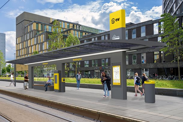 Flinke opwaardering tramhaltes Vaartsche Rijn-Utrecht Science Park