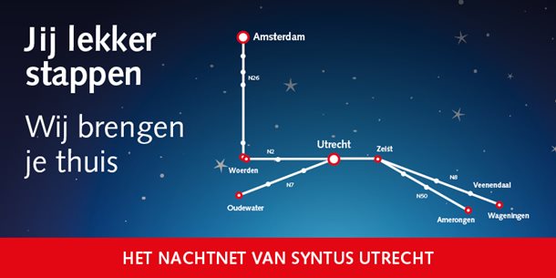 Nachtbussen Syntus Utrecht rijden weer vanaf 26 augustus 