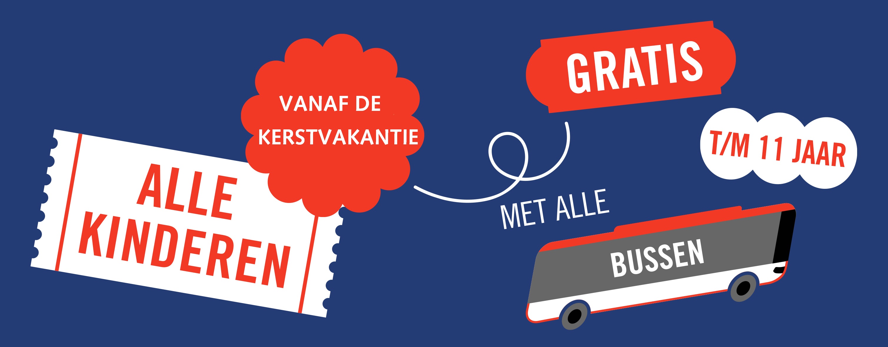 Kids reizen gratis mee in de kerstvakantie en heel 2024!